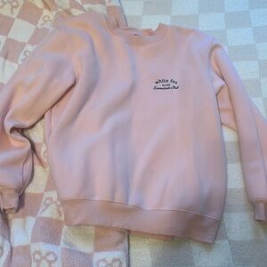 White fox crewneck sweatshirt